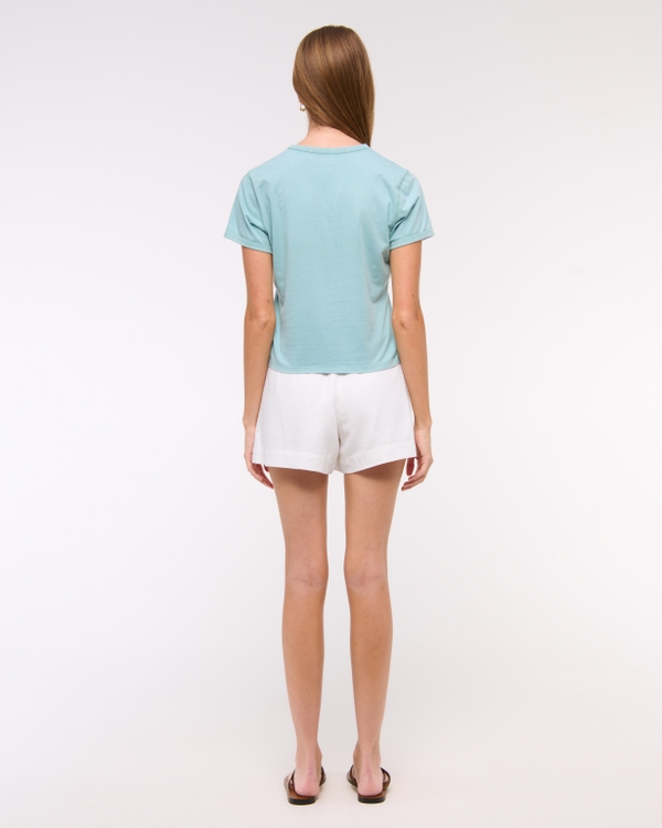 Essential Polished Body-Skimming Tee