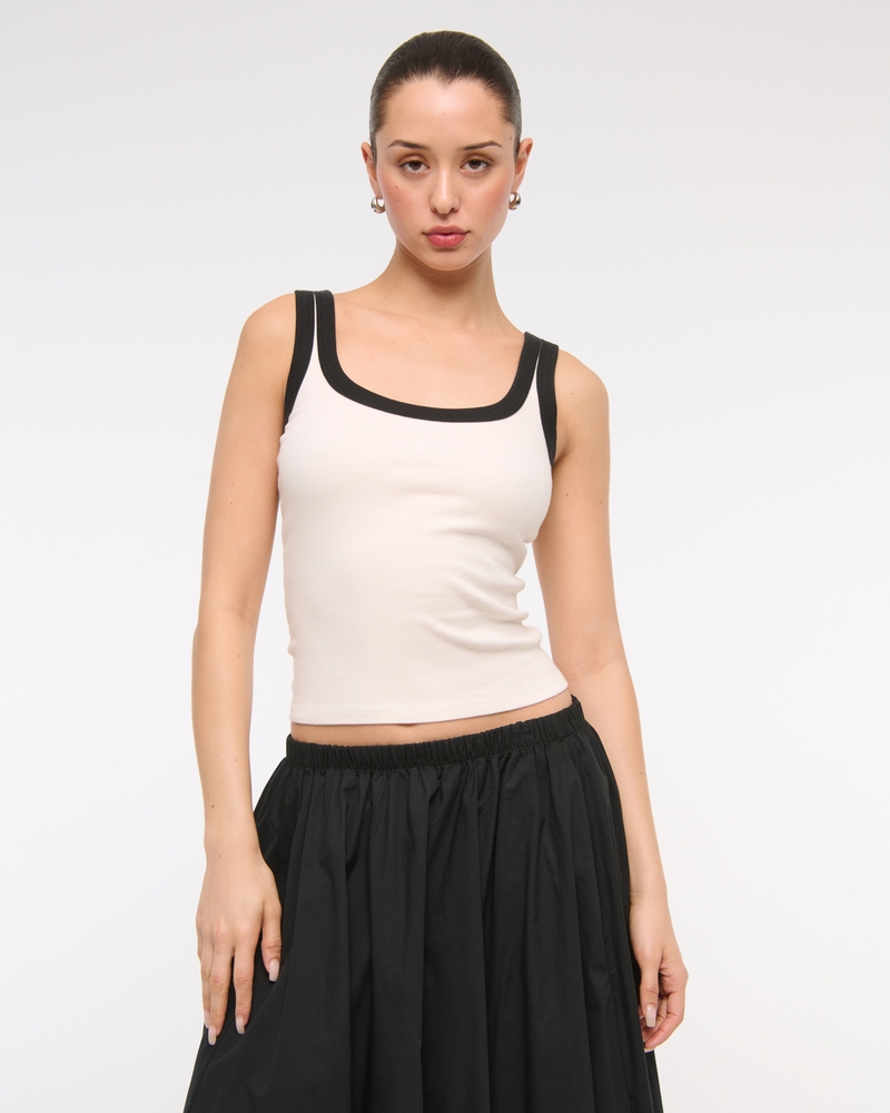 Vintage Rib Tuckable Scoopneck Tank