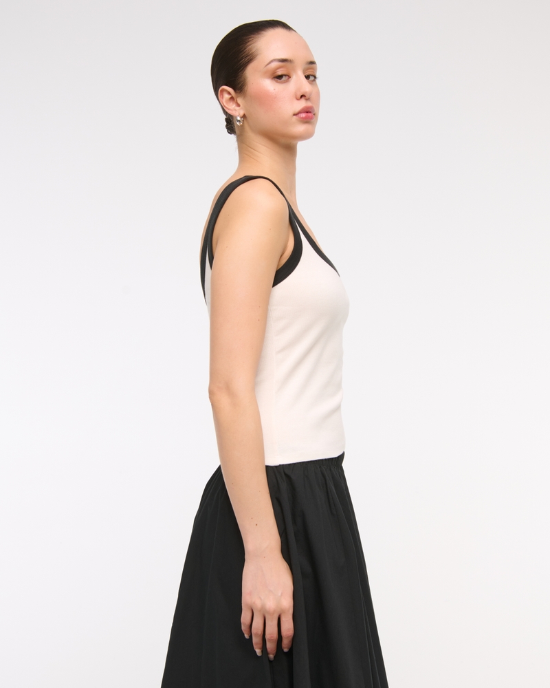 Vintage Rib Tuckable Scoopneck Tank