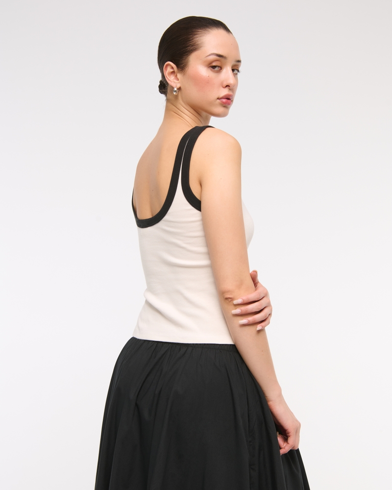 Vintage Rib Tuckable Scoopneck Tank