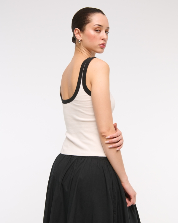 Women's Vintage-Style Rib Tuckable Scoopneck Tank | Women's Tops