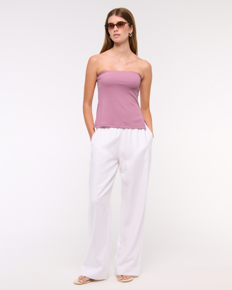 Side-Button Tube Top