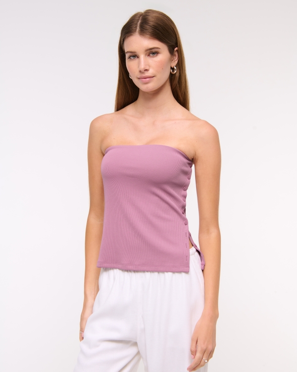 Side-Button Tube Top