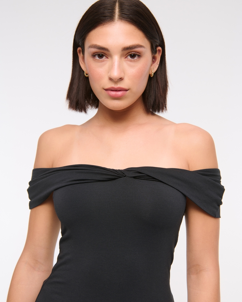 Asymmetrical Mesh Twist Top