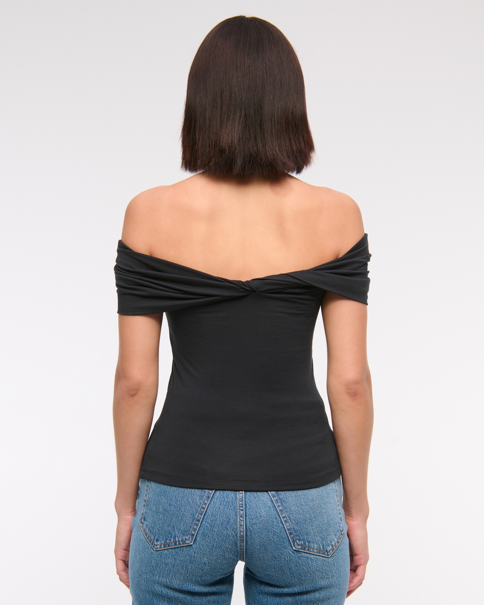 Off-The-Shoulder Twist Top