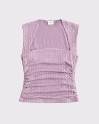 The A&F Ava Bubble Knit Top