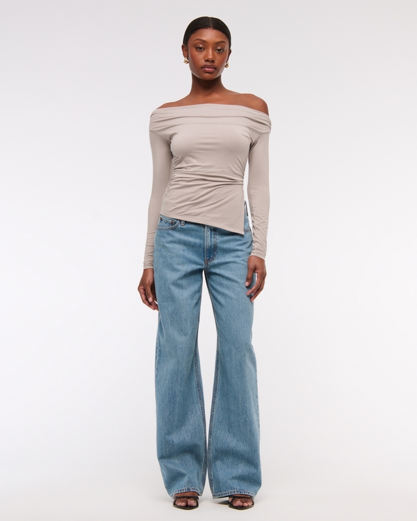 Off-The-Shoulder Draped Top