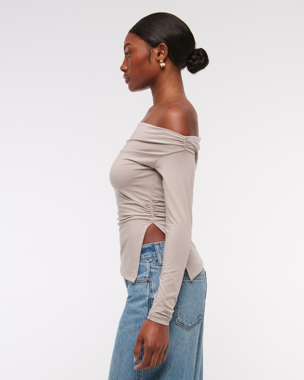 Off-The-Shoulder Draped Top