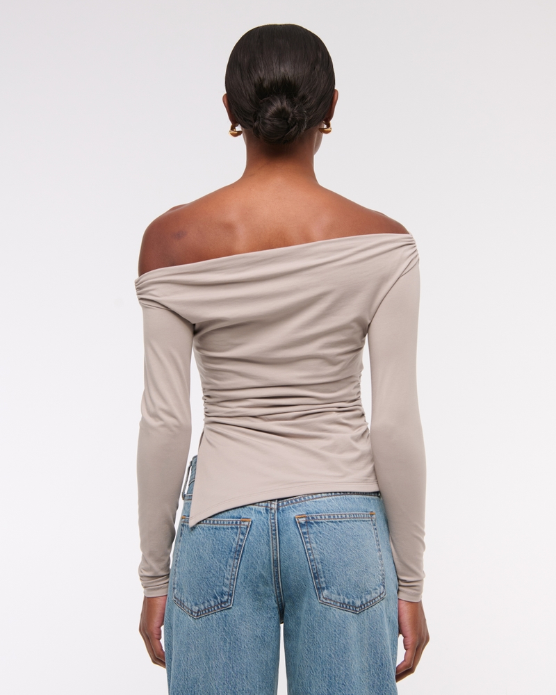 Off-The-Shoulder Draped Top