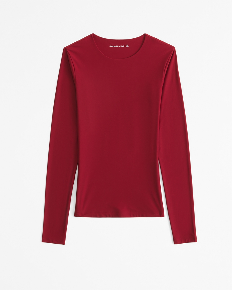 Soft Matte Seamless Tuckable Long-Sleeve Top