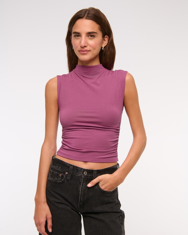 The A&F Paloma Top, Berry view 1