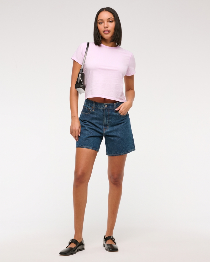 Essential Polished Body-Skimming Tee