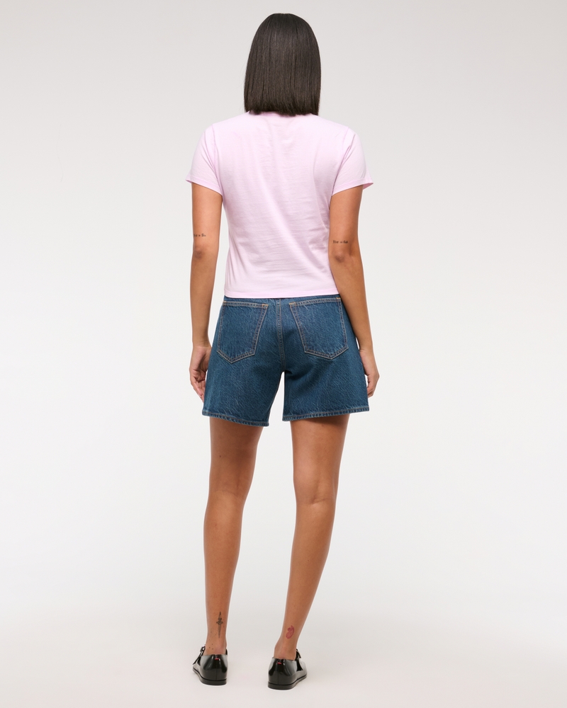 Essential Polished Body-Skimming Tee