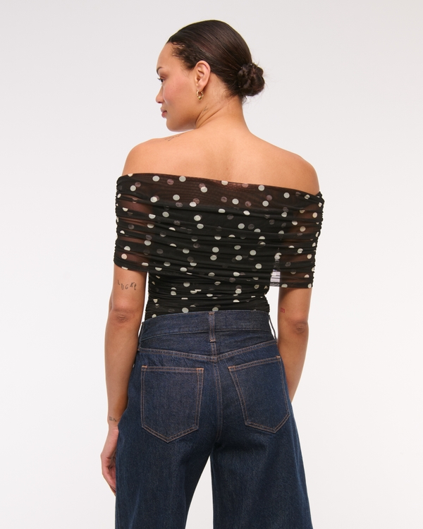 Mesh Foldover Bodysuit