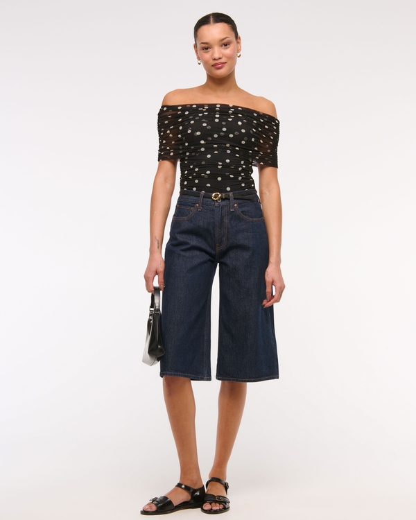 Mesh Foldover Bodysuit