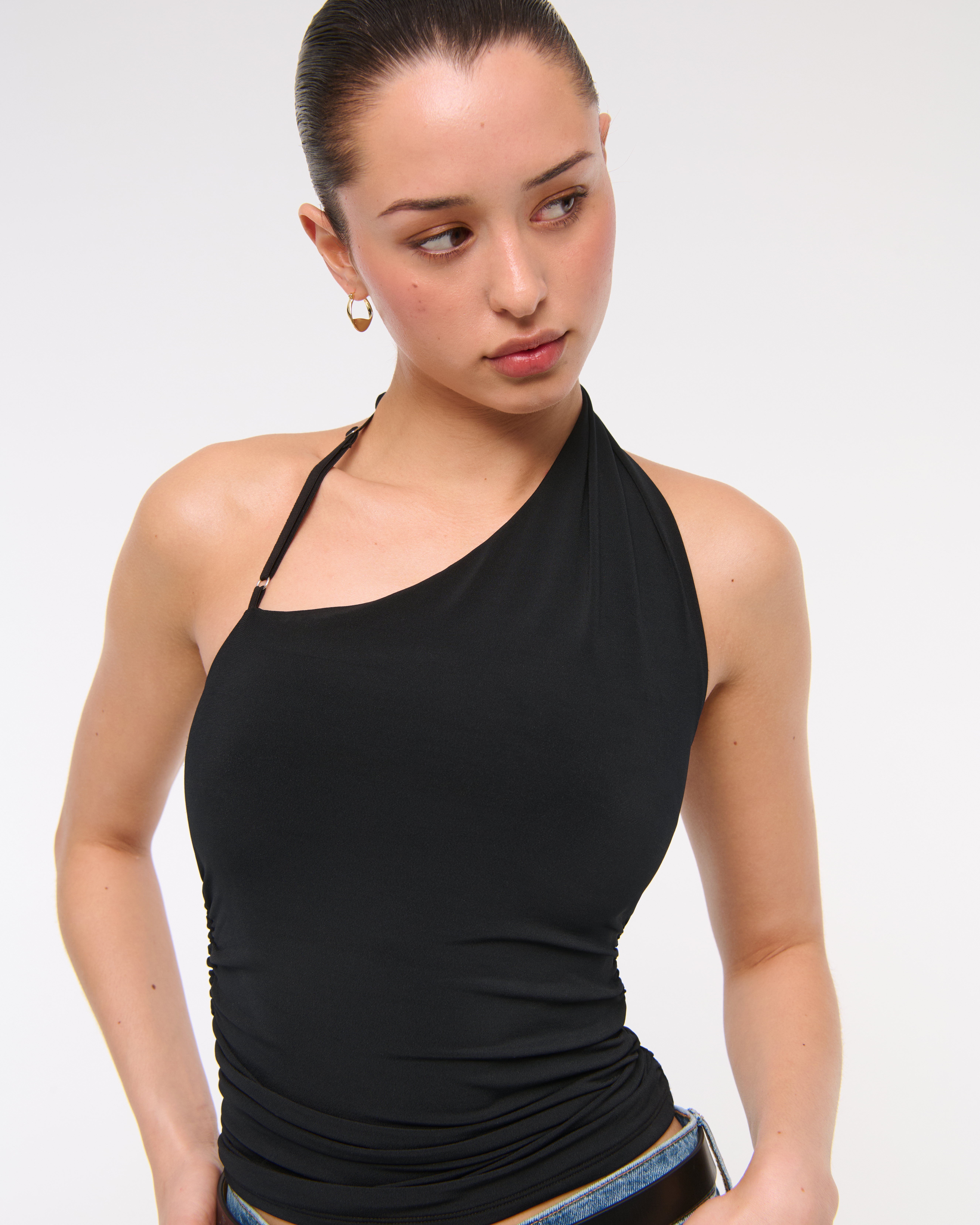 Женские топы Abercrombie & Fitch Asymmetrical Strap Top — фото 3