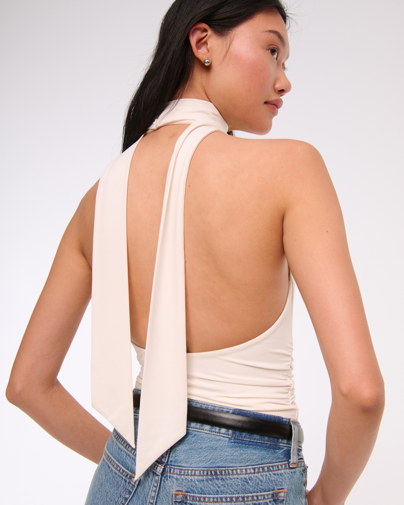 Halter Cowl Scarf Top