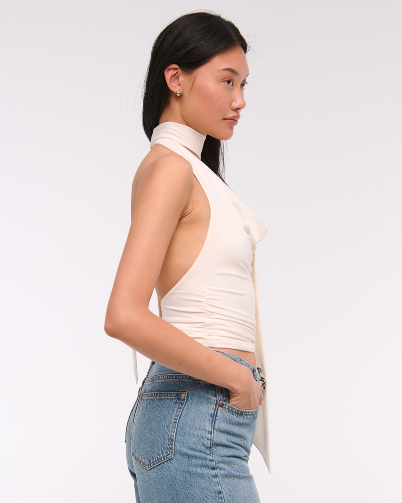 Halter Cowl Scarf Top