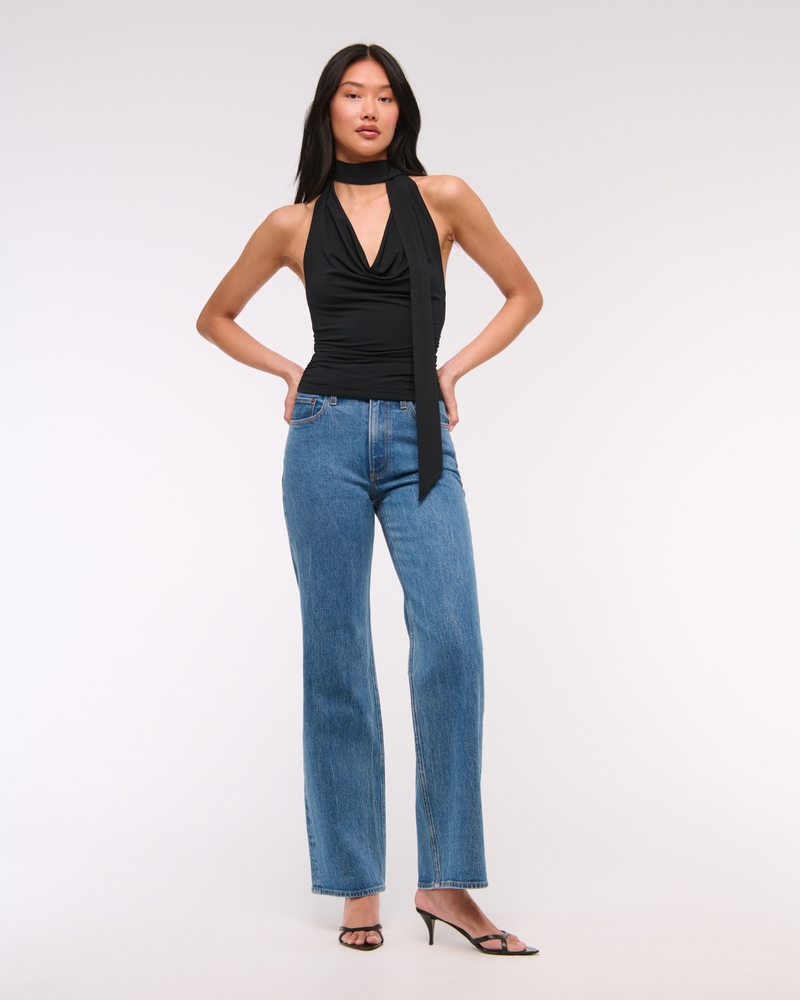 Halter Cowl Scarf Top