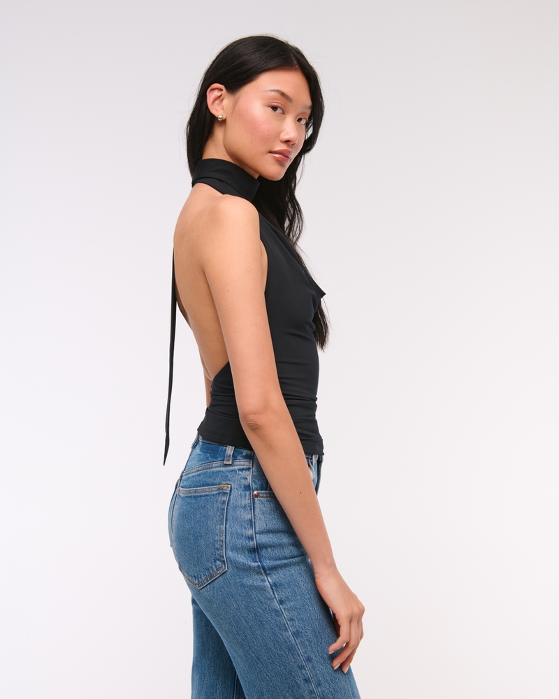 Halter Cowl Scarf Top
