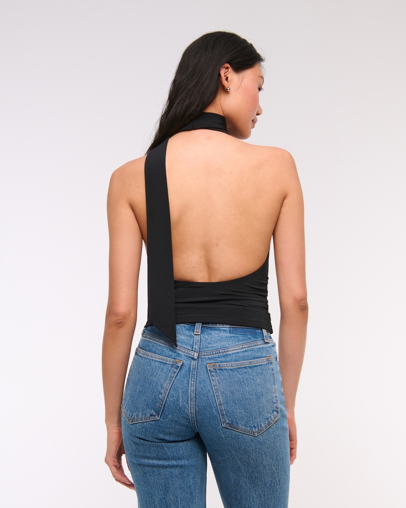 Halter Cowl Scarf Top