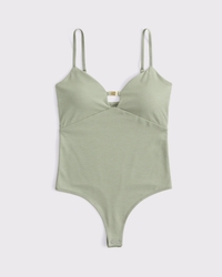 Bra-Free Hardware Cutout Bodysuit