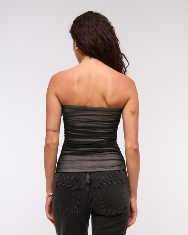 Bra-Free Mesh Hardware Tube Top