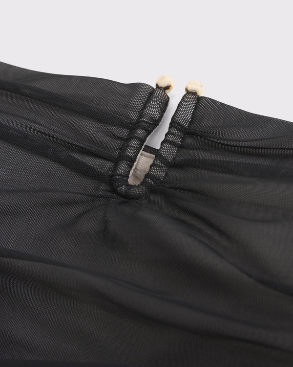 Bra-Free Mesh Hardware Tube Top