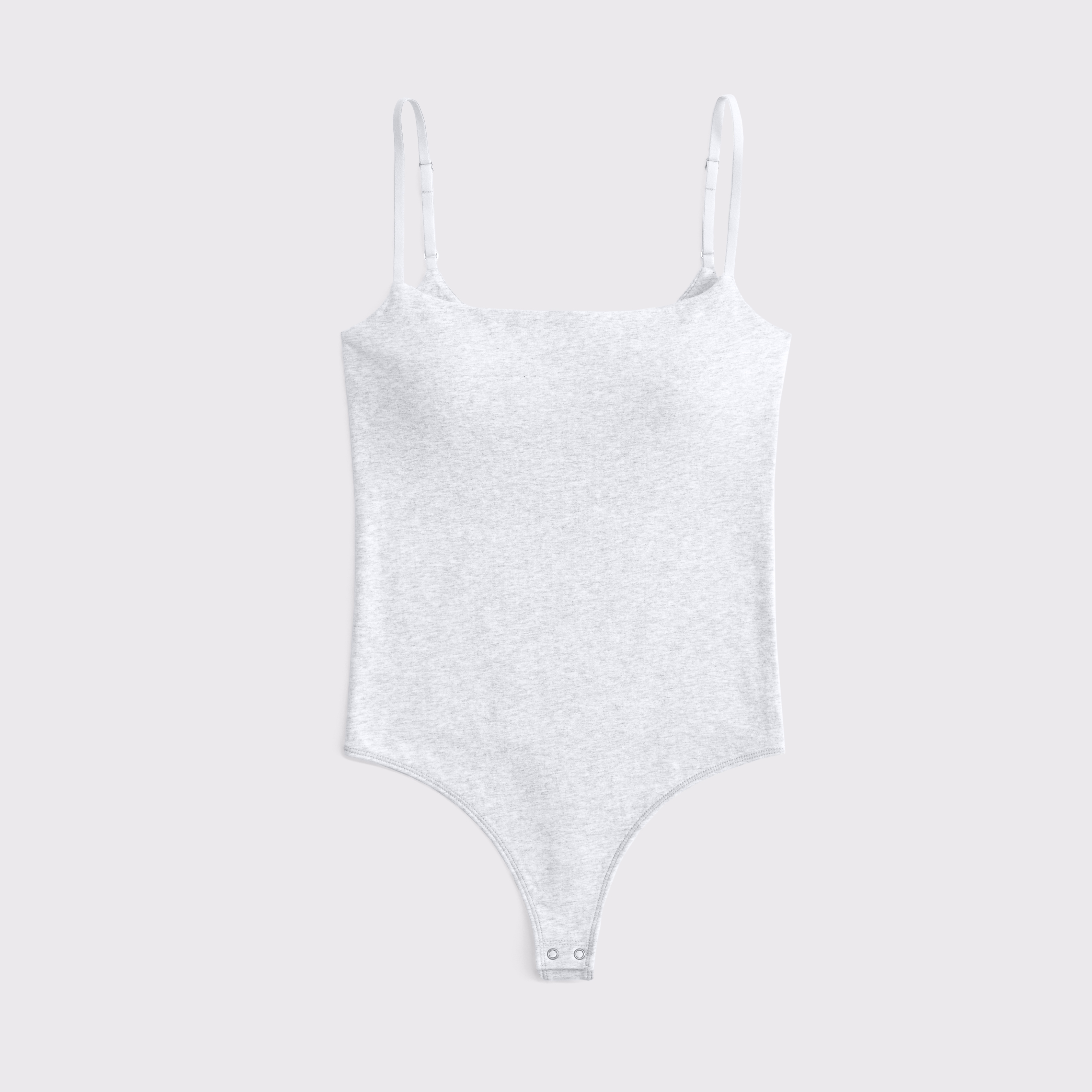 Abercrombie & Fitch Bra-free 90s Cami Bodysuit In Gray