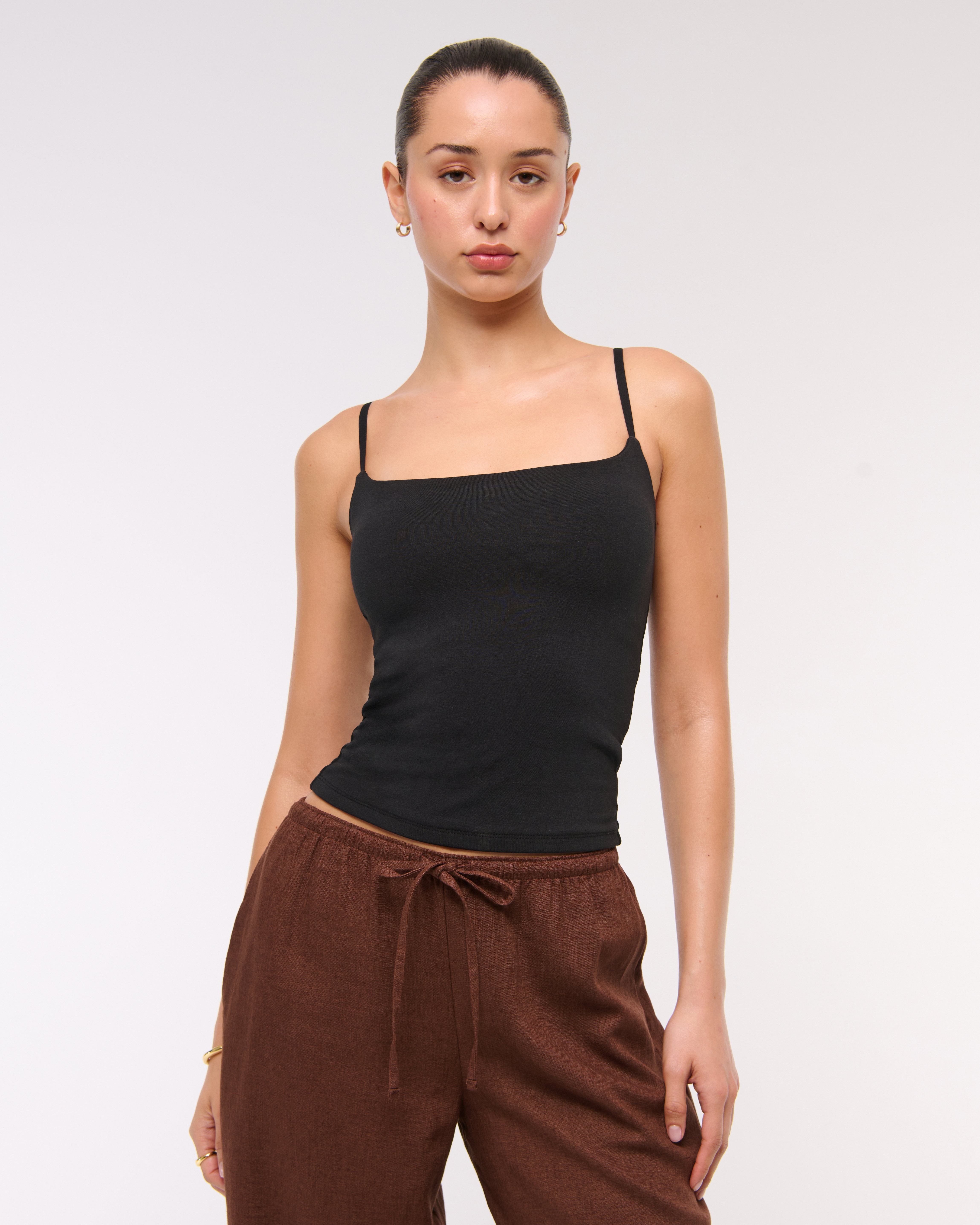 Abercrombie & Fitch Bra-free 90s Cami In Black