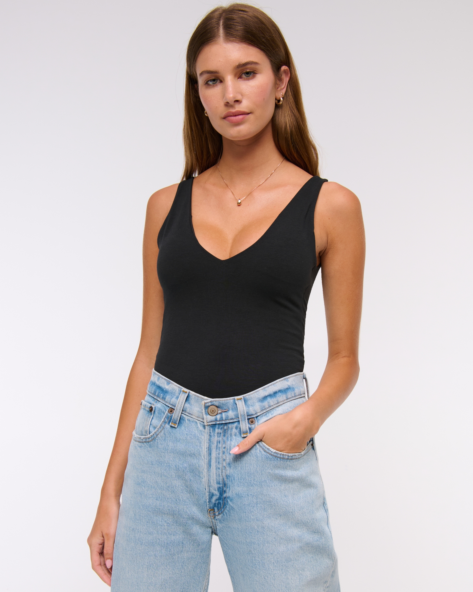 Bra-Free Plunge Bodysuit