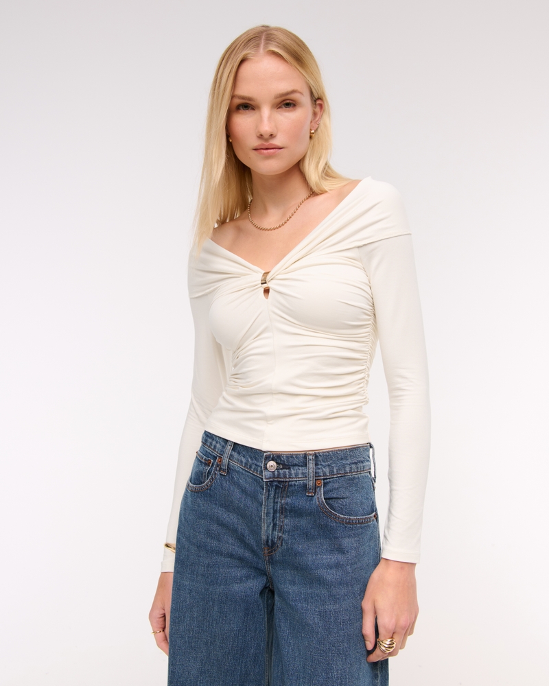 Off-The-Shoulder Hardware Top