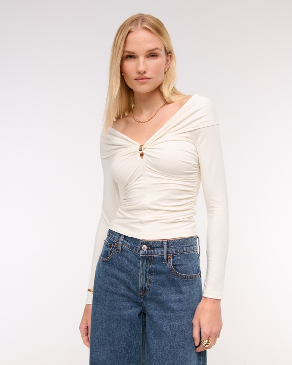 Off-The-Shoulder Hardware Top