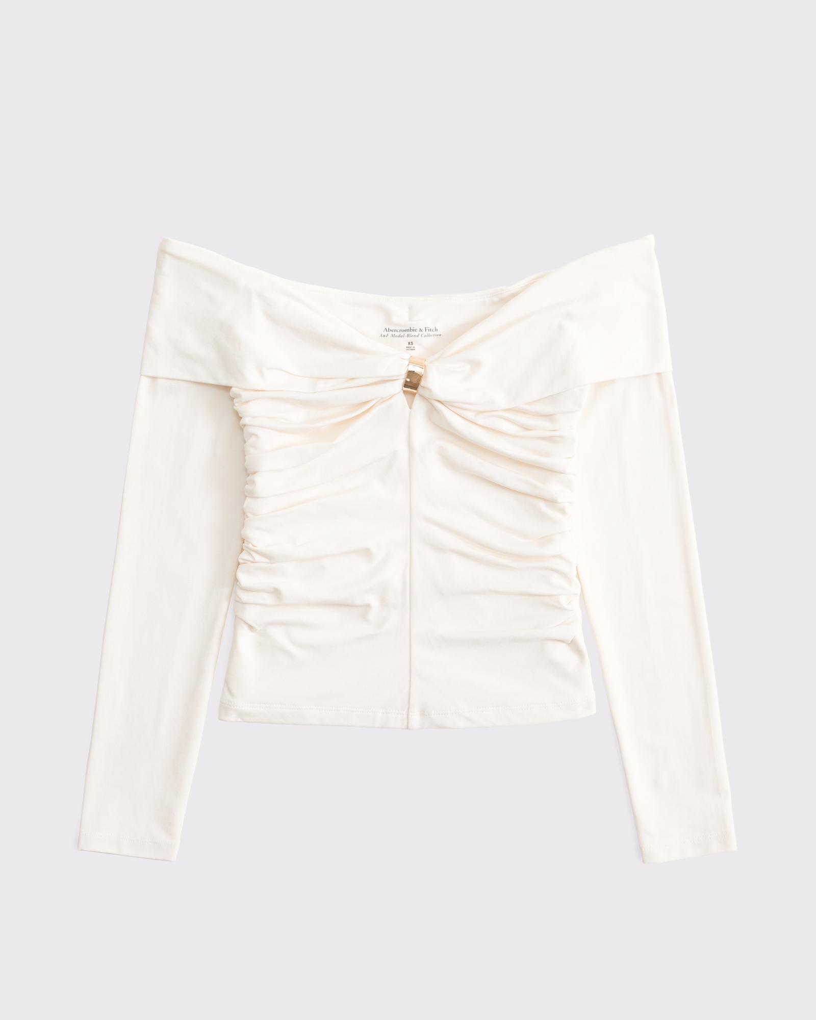 トップス Determ; Gatered Off-shoulder Top Textured Off Shoulder Top - ASTR the Label