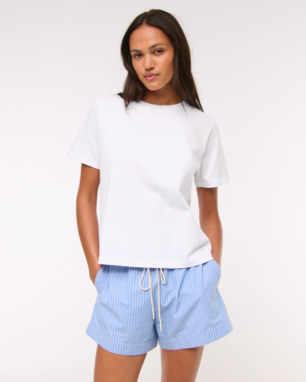 Essential Premium Polished Easy Tee, White view 1