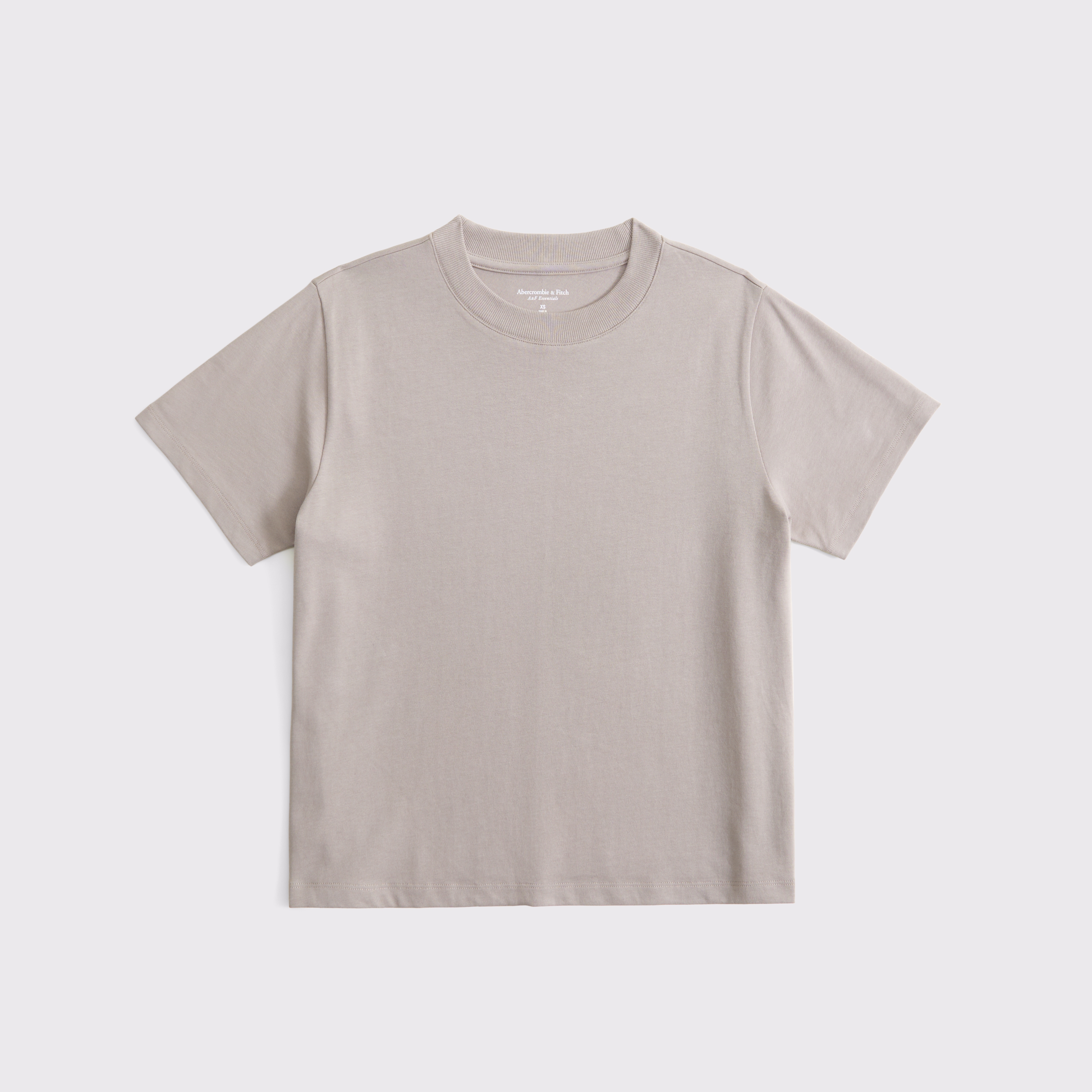 Abercrombie & Fitch Essential Premium Polished Easy Tee In Sand