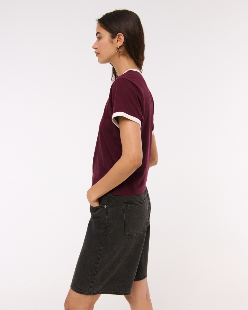 Essential Polished Body-Skimming Tee
