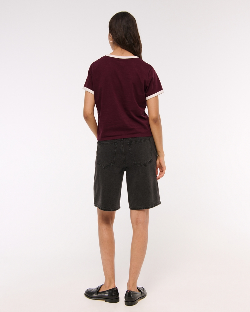 Essential Polished Body-Skimming Tee