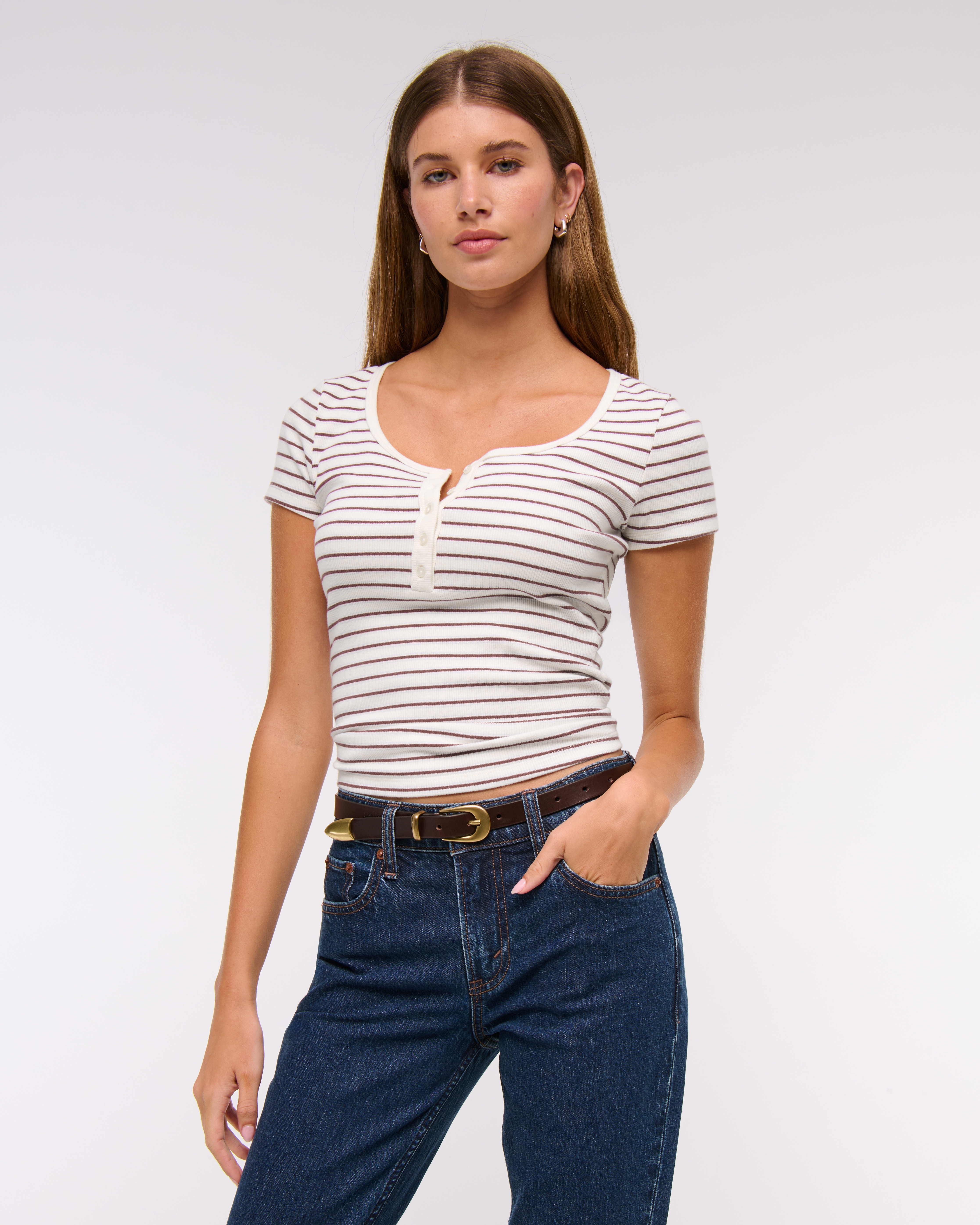 【完売必至】Abercrombie & Fitch 半袖 ヘンリーTシャツ Amazon | アバクロ Abercrombie&Fitch 半袖ヘンリーTシャツ