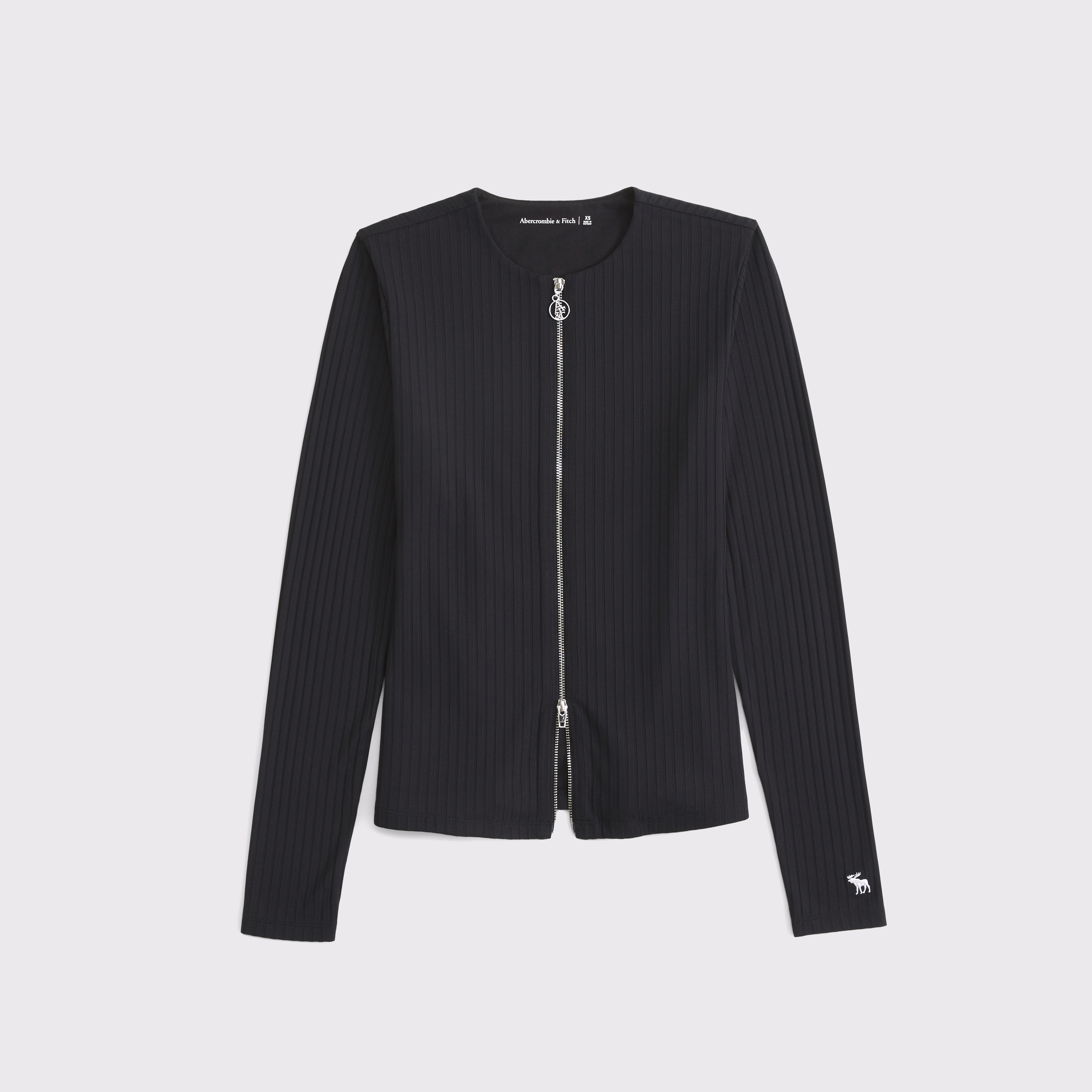 Women's Wide Rib Full-Zip Top | Women's Tops | Abercrombie.com