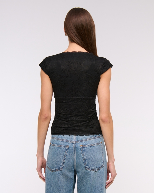 The A&F Zoe Bra-Free Lace Top