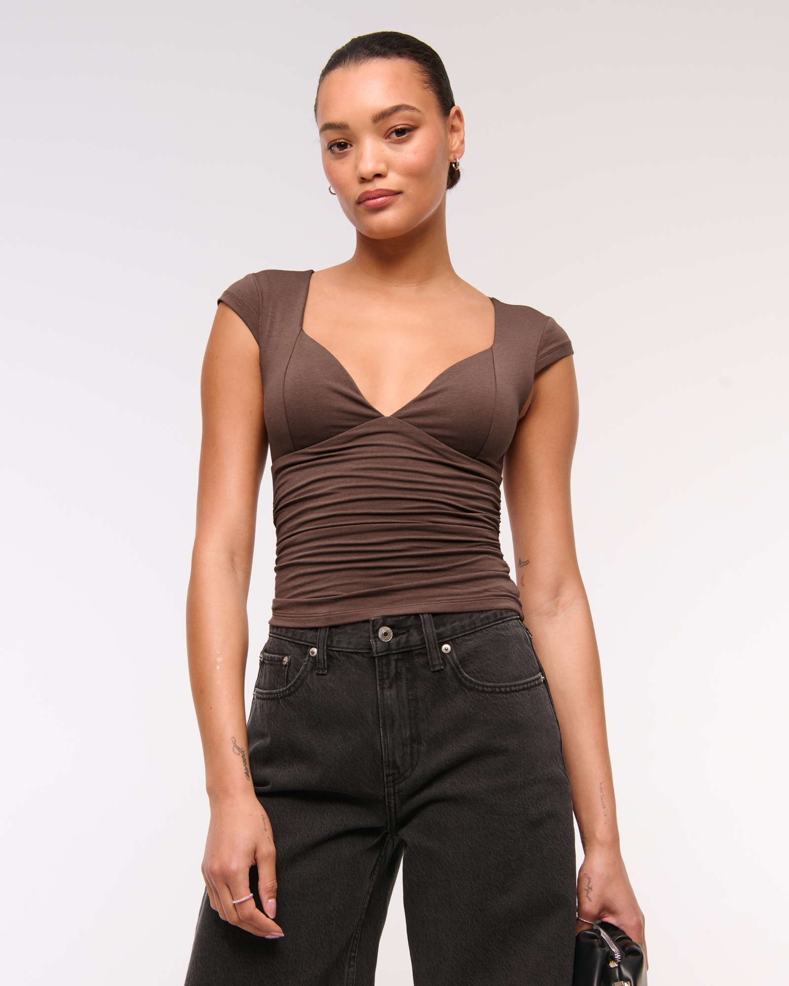 The A&F Zoe Bra-Free Lace Top