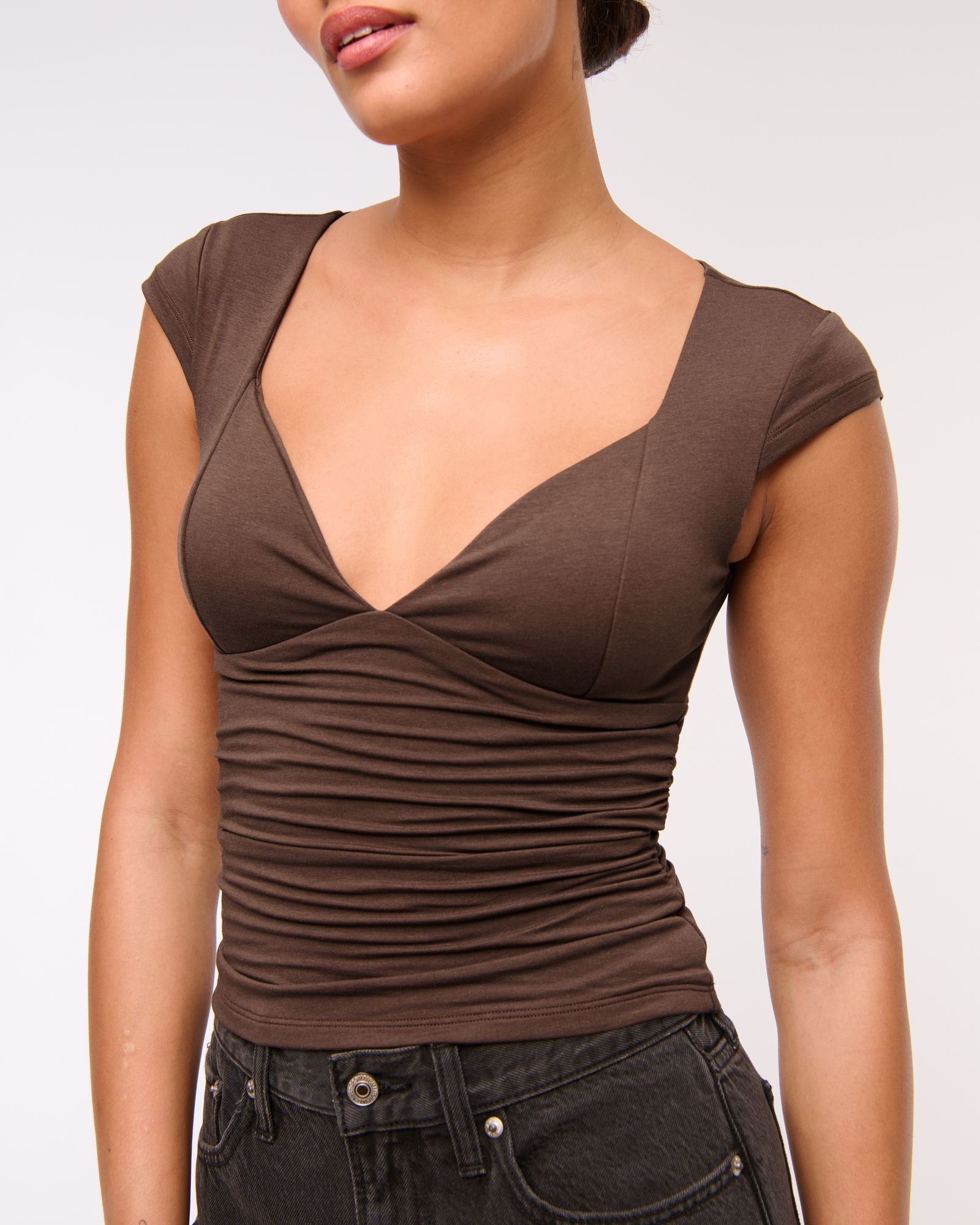 The A&F Zoe Bra-Free Lace Top