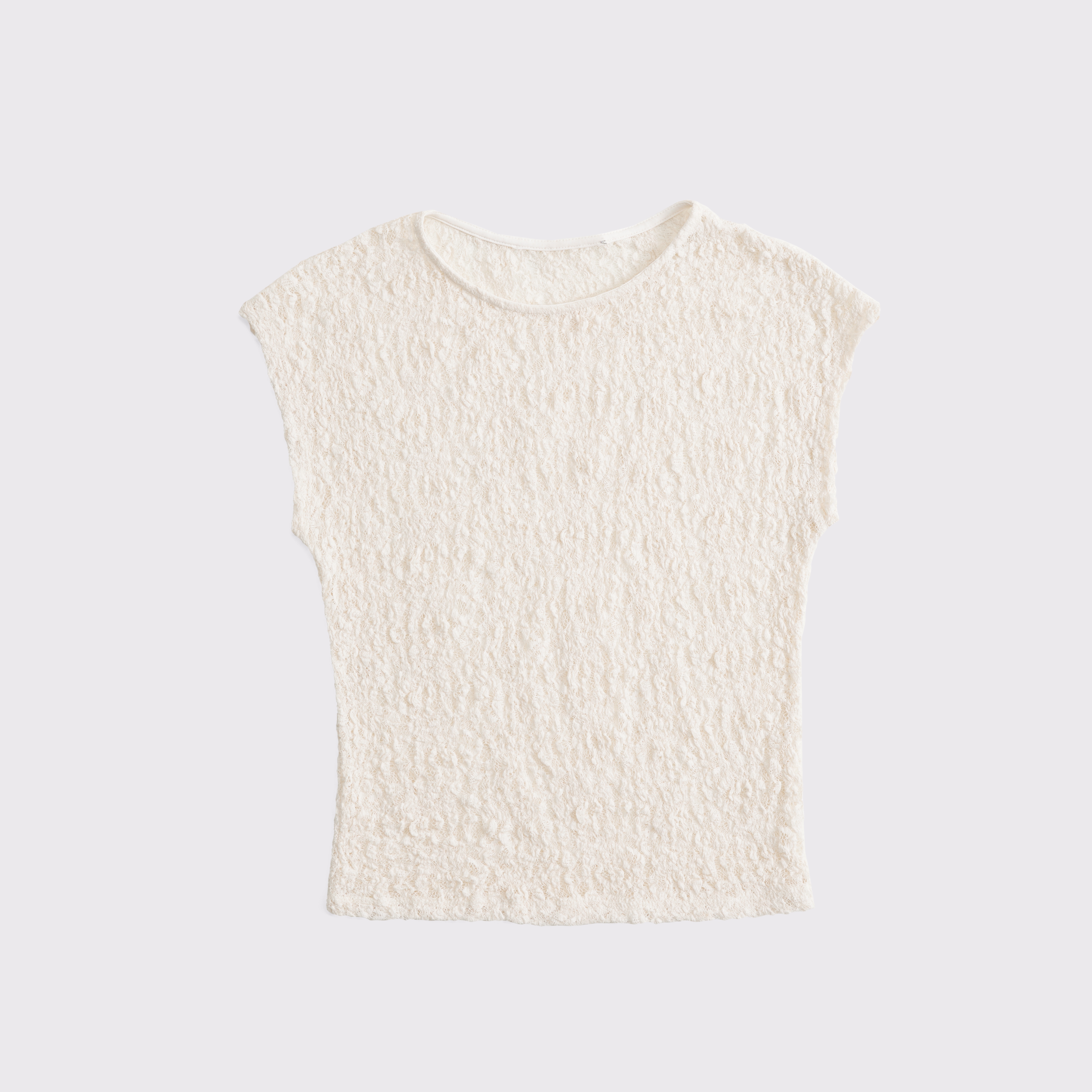 Abercrombie & Fitch Lace Shell Top In White
