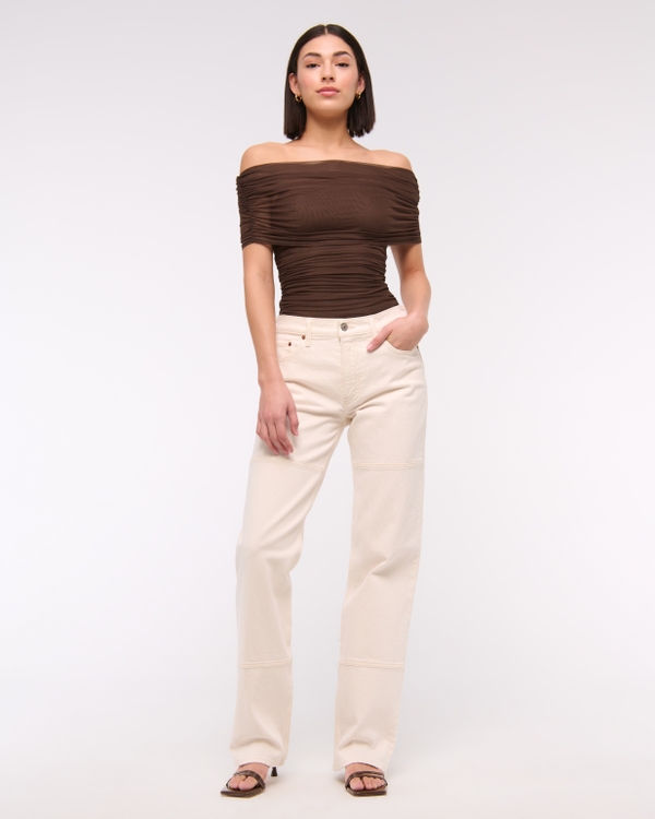 Mesh Foldover Bodysuit