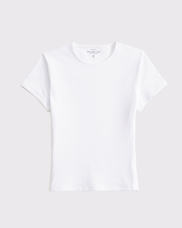 Double-Lined Baby Tee, White view 1
