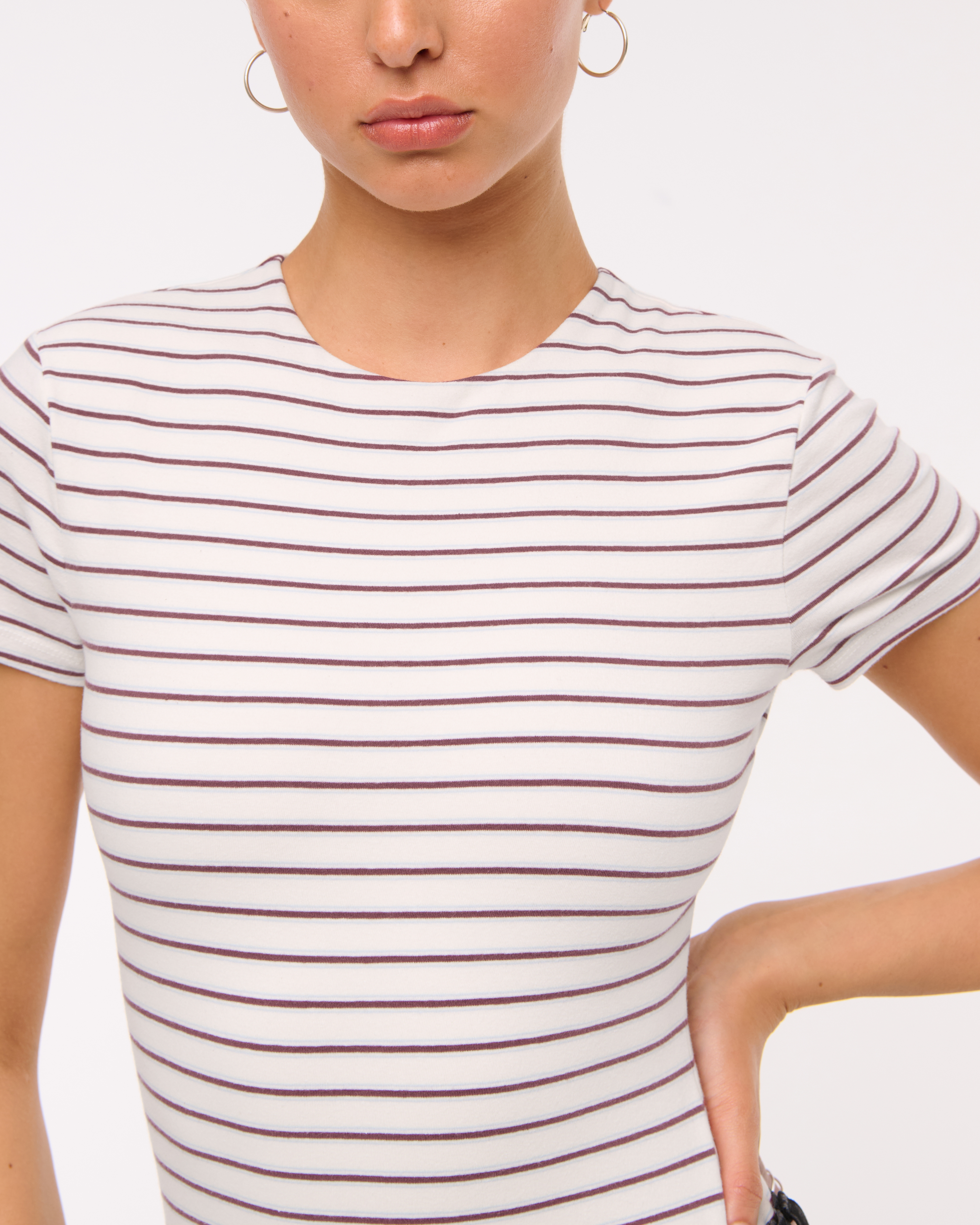 Женские футболки Abercrombie & Fitch Double-Lined Baby Tee — фото 3