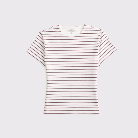 Женские футболки Abercrombie & Fitch Double-Lined Baby Tee