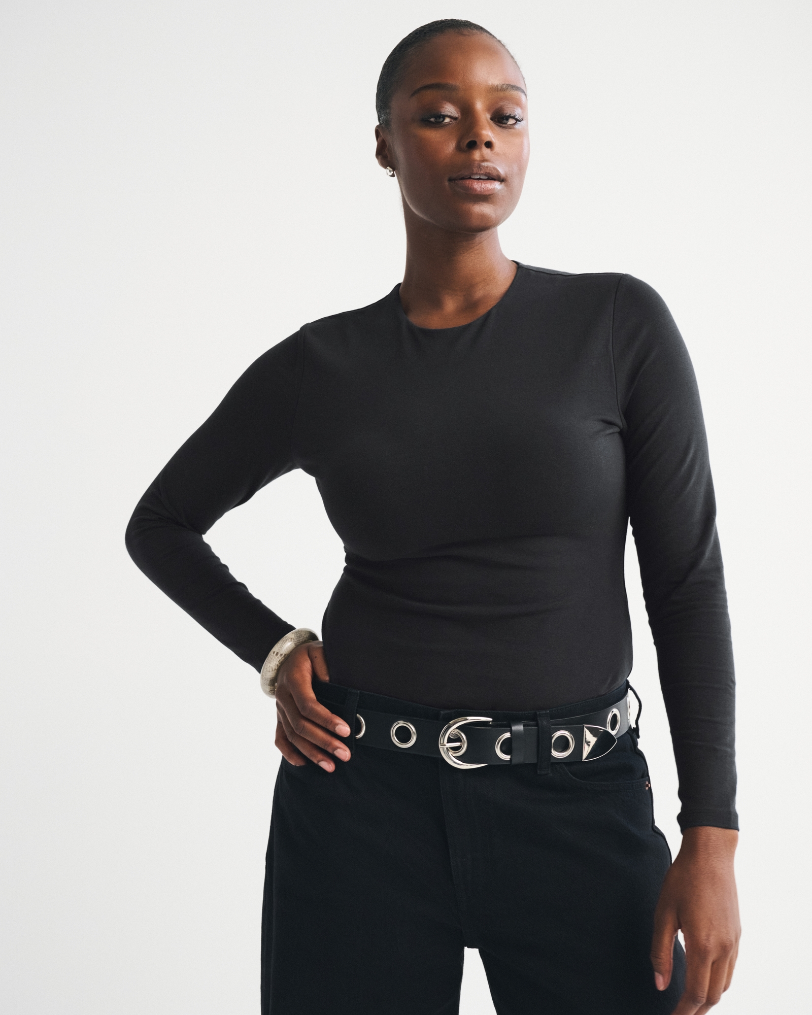 Double-Lined Long-Sleeve Baby Tee