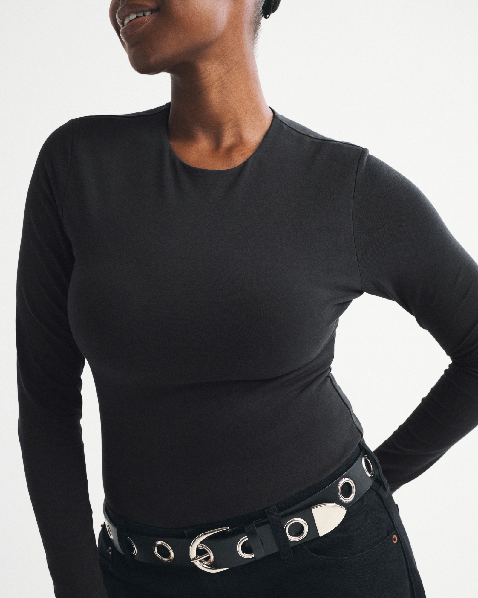 Double-Lined Long-Sleeve Baby Tee